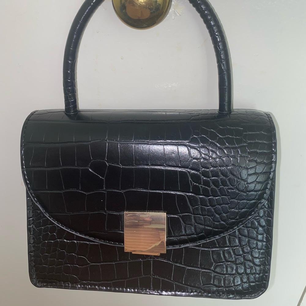H&M croc print mini bag